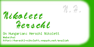 nikolett herschl business card